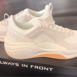 TYR Women's White and Orange Sneakers